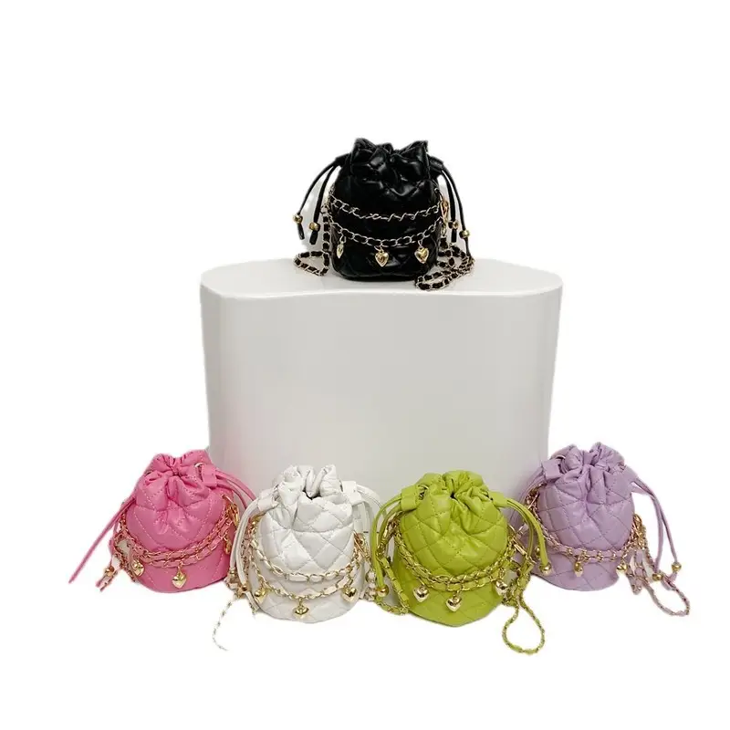Women Quilted Chain Shoulder Bag Neon Green 2026 - Image 10