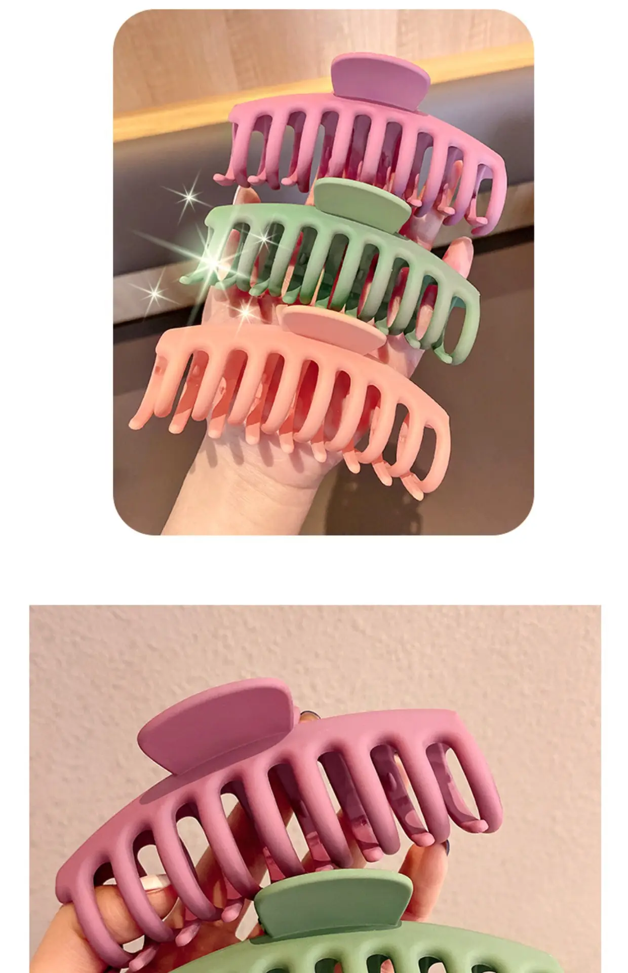 Orange Hair Clip for Women's Updo and Clip Back — feature 11
