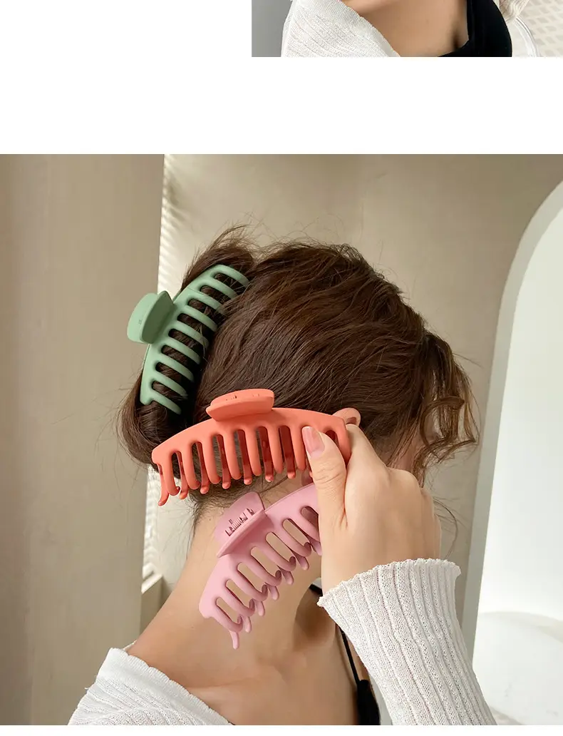Orange Hair Clip for Women's Updo and Clip Back — feature 19