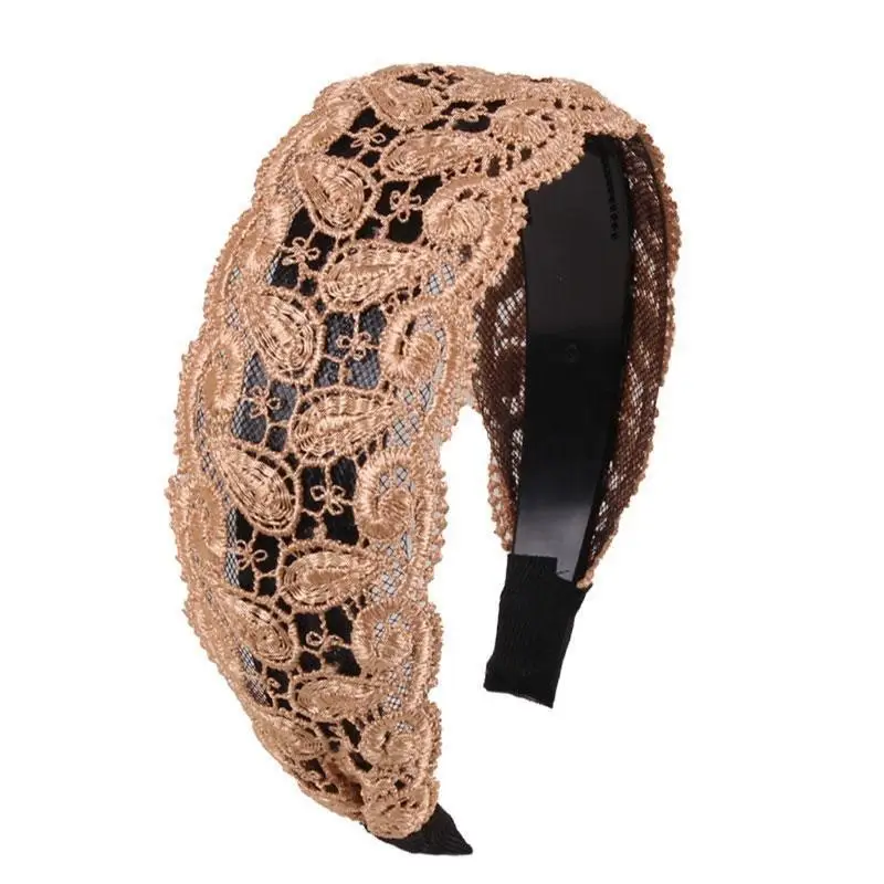 Wide Brim Lace Hair Band for Summer Wear — feature 5