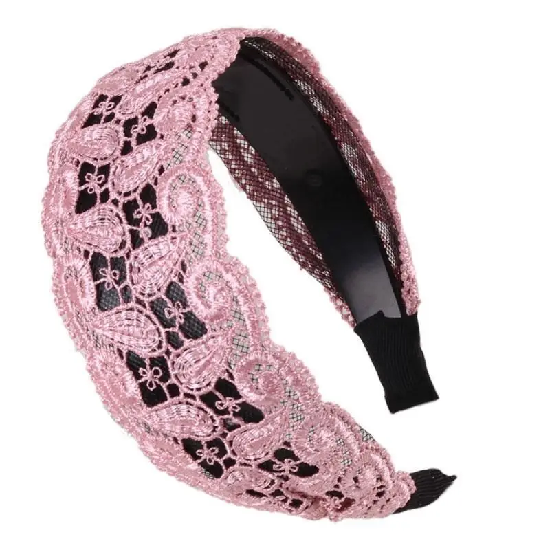 Wide Brim Lace Hair Band for Summer Wear — feature 9