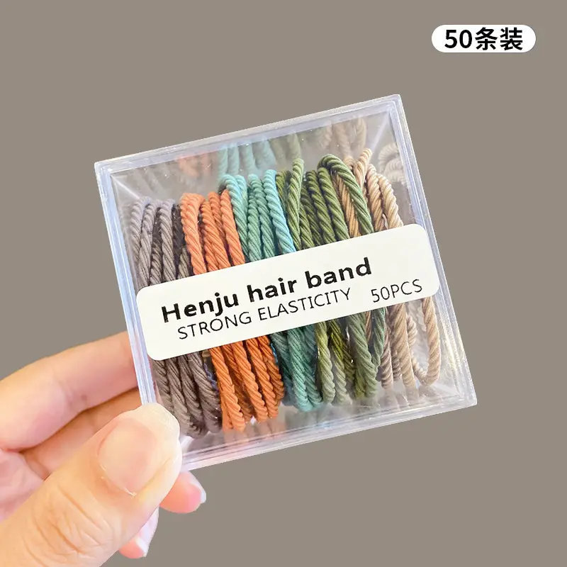 Girls Hair Ties Non-Tight High Elasticity Rubber Bands - Image 18