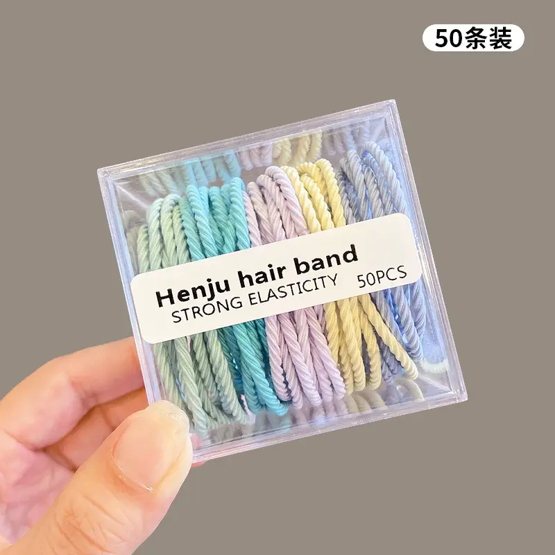 Girls Hair Ties Non-Tight High Elasticity Rubber Bands - Image 19