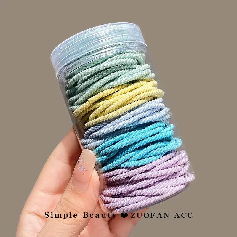 Girls Hair Ties Non-Tight High Elasticity Rubber Bands - Image 3