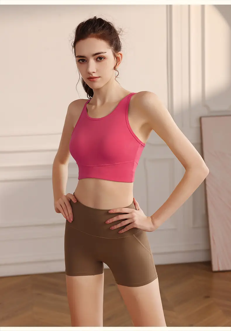 One-piece Sports Underwear High-strength Shockproof Yoga Bra Push-up Water Drops Beautiful Back Running Fitness Vest for Women — feature 9