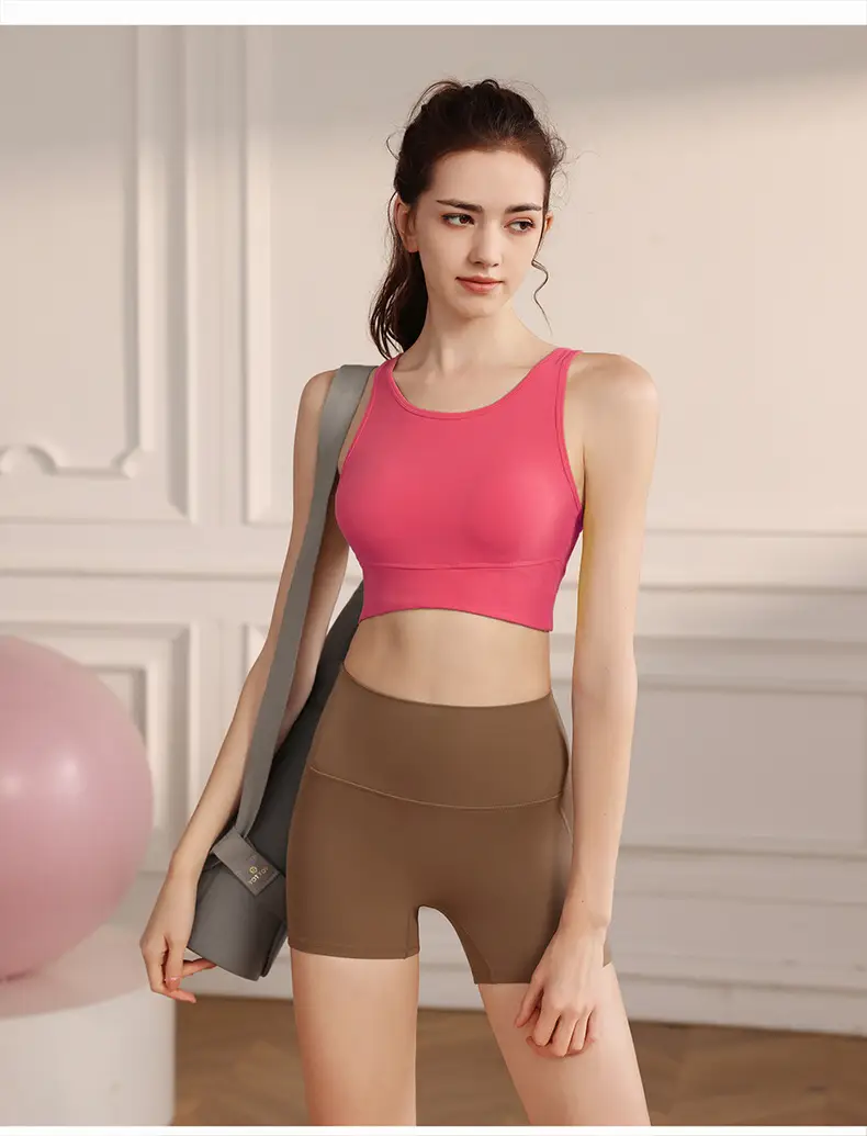 One-piece Sports Underwear High-strength Shockproof Yoga Bra Push-up Water Drops Beautiful Back Running Fitness Vest for Women — feature 8