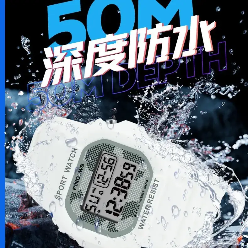 Waterproof Retro LED Watch for Girls Boys Factory Wholesale - Image 9