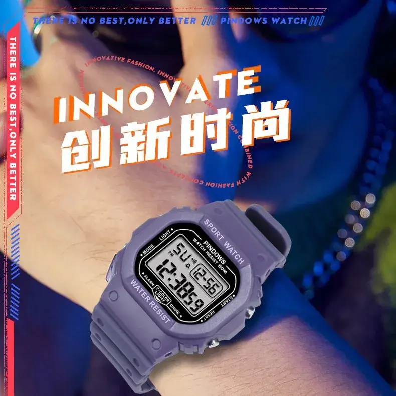 Waterproof Retro LED Watch for Girls Boys Factory Wholesale - Image 10