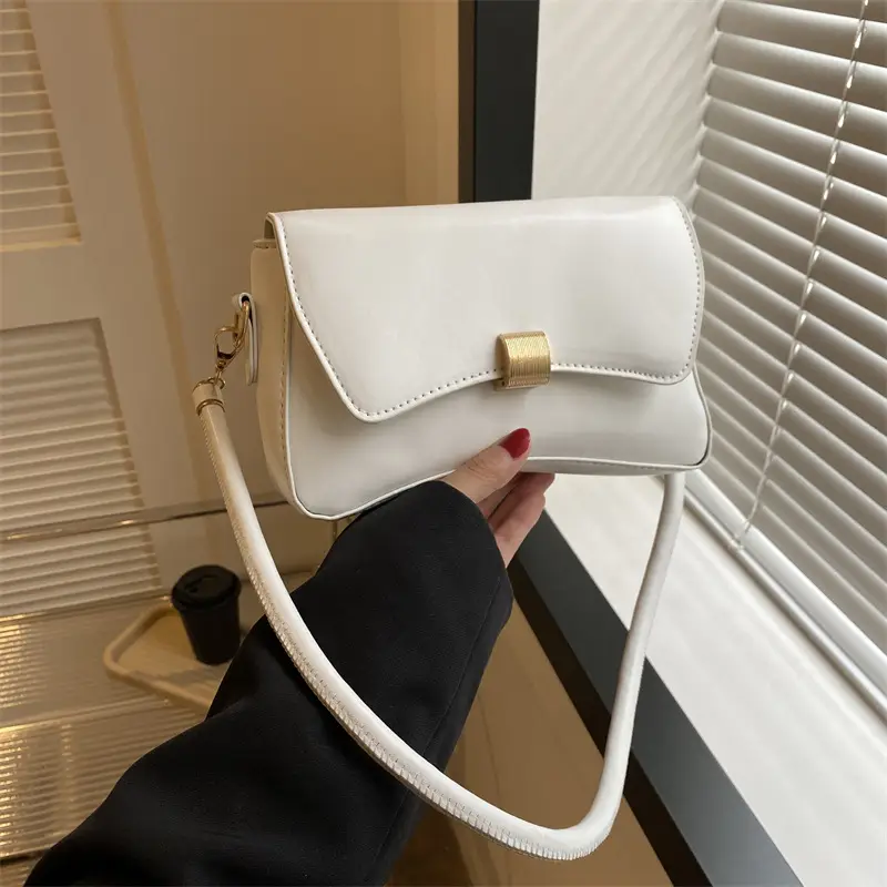 White Korean Style Shoulder Bag for Women 2023 - Image 8