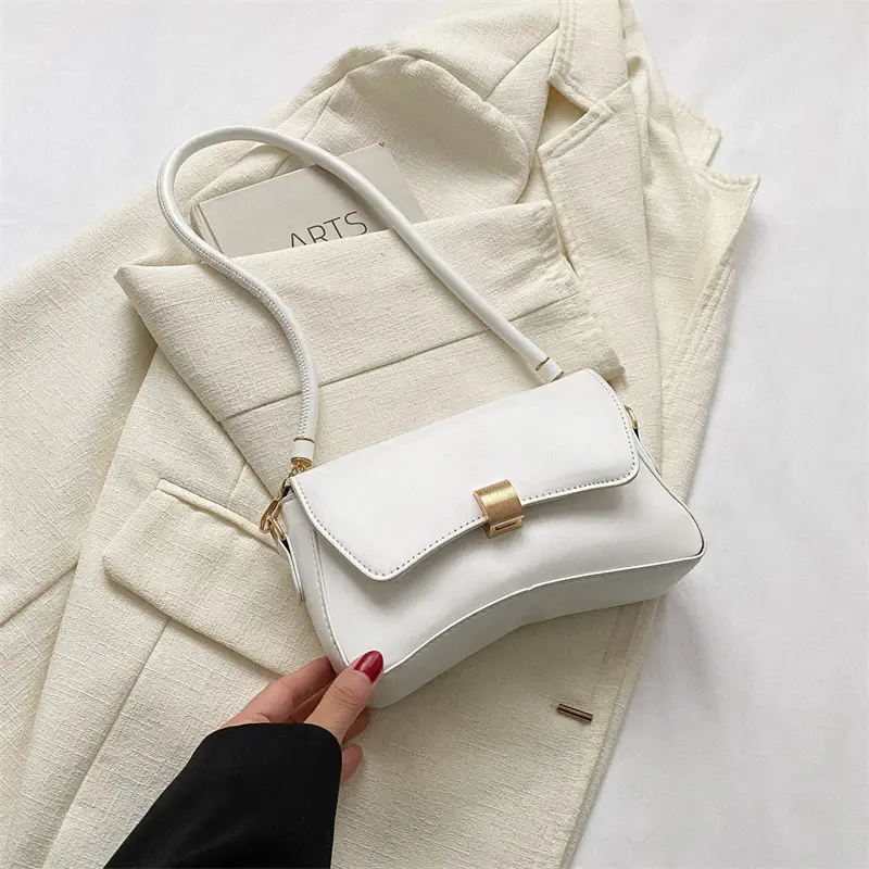 White Korean Style Shoulder Bag for Women 2023 - Image 2