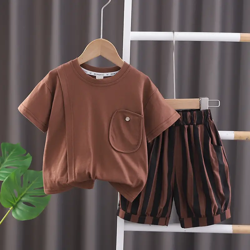 Boys T-Shirt Short Sleeve Summer Suit 2024 - Image 2
