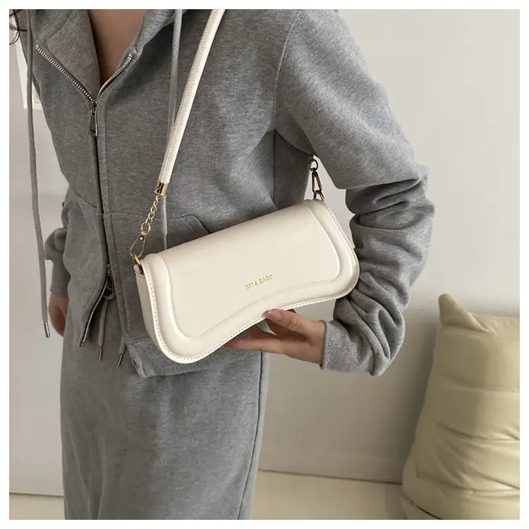 White Korean Style Shoulder Bag for Women 2023 - Image 7