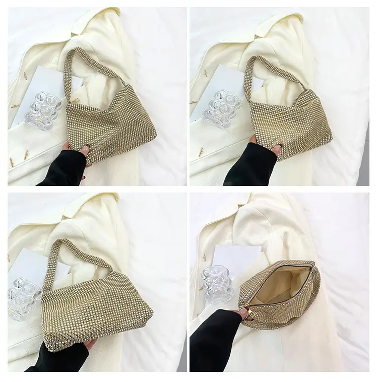 Gold Rhinestone Shoulder Bag for Women 2023 — feature 11