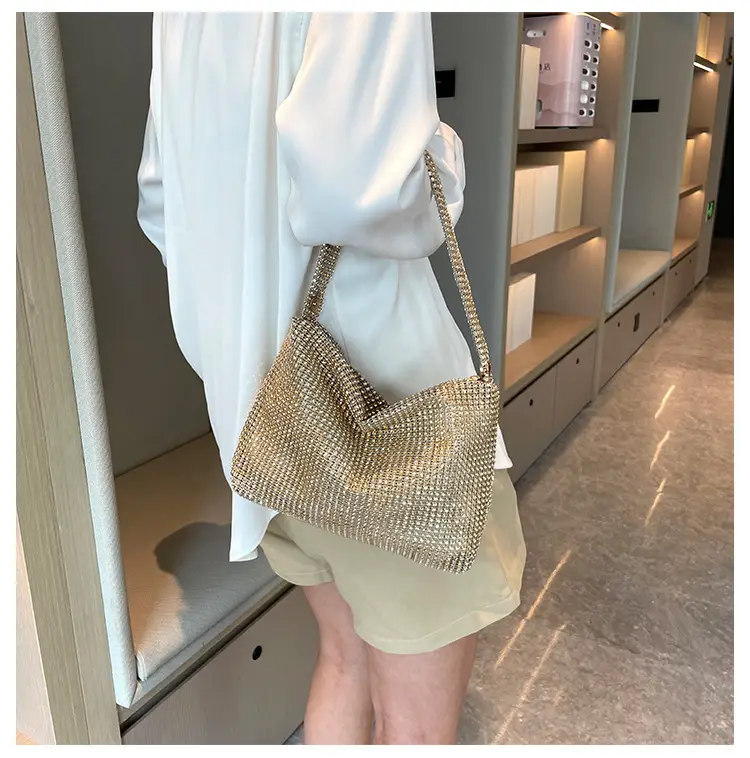 Gold Rhinestone Shoulder Bag for Women 2023 — feature 16
