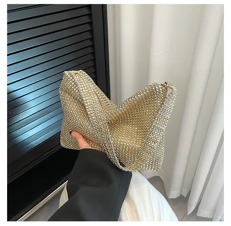 Gold Rhinestone Shoulder Bag for Women 2023 — feature 26