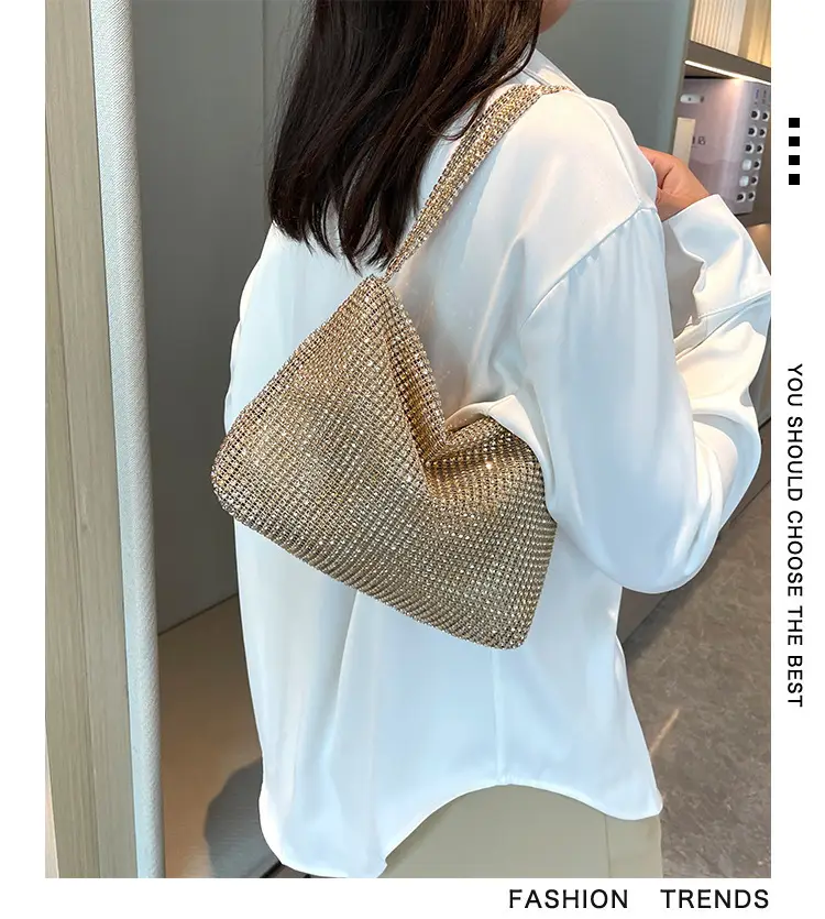 Gold Rhinestone Shoulder Bag for Women 2023 — feature 4