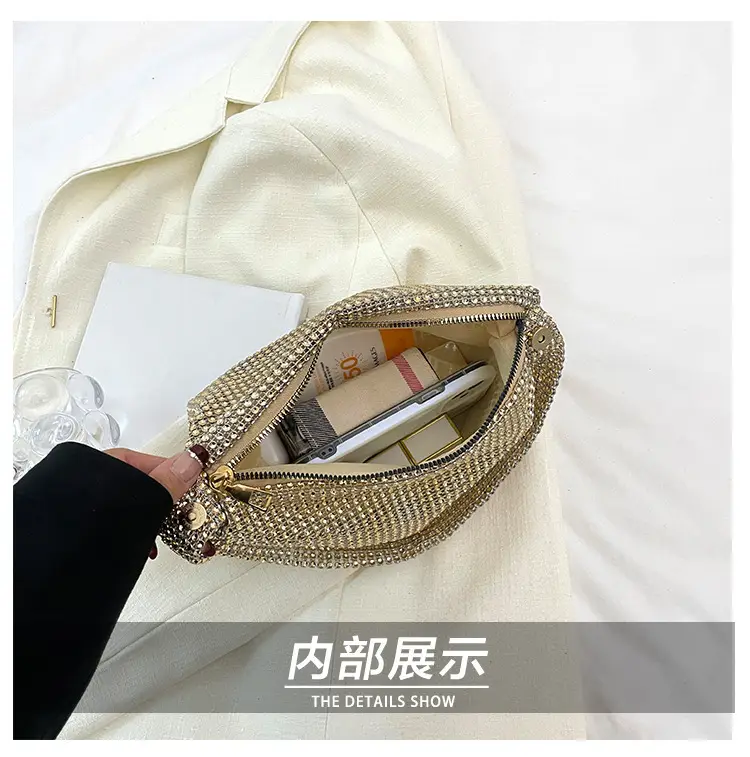 Gold Rhinestone Shoulder Bag for Women 2023 — feature 6