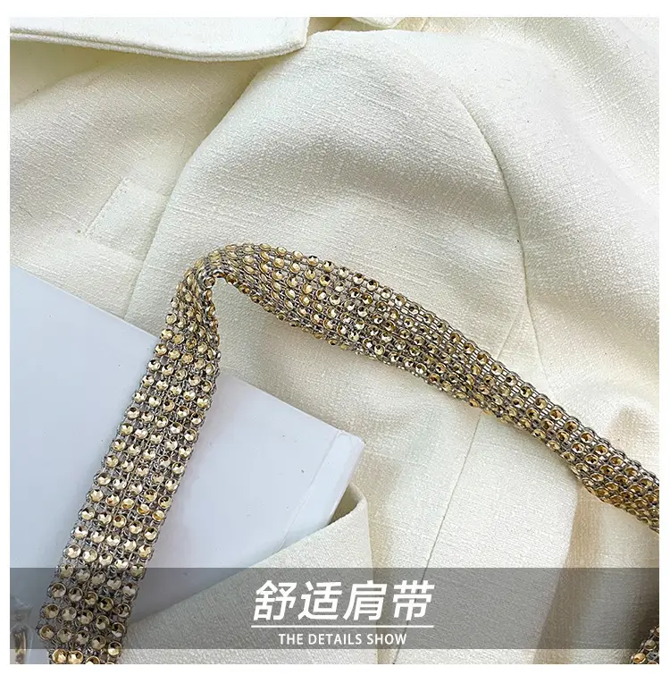 Gold Rhinestone Shoulder Bag for Women 2023 — feature 7