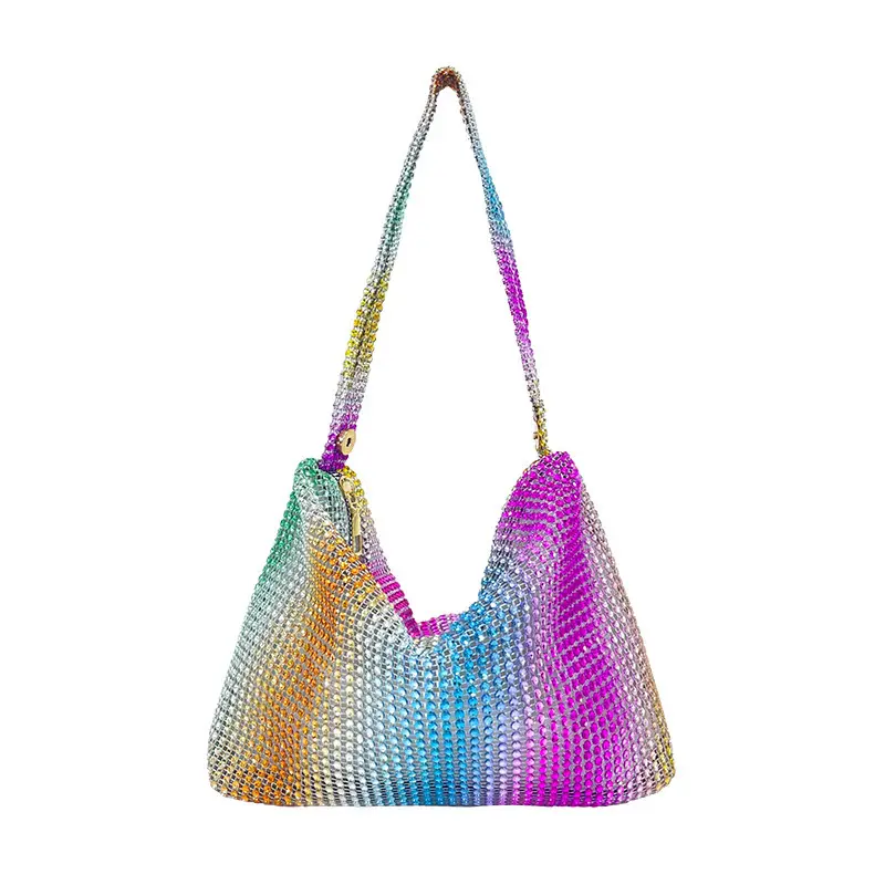 Gold Rhinestone Shoulder Bag for Women 2023 - Image 3