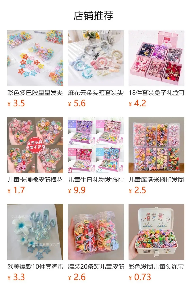 Children's Rubber Hair Bands Flower Design for Girls — feature 1