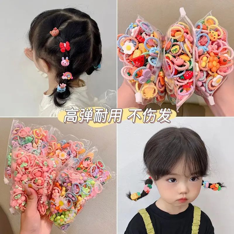 Children's Rubber Hair Bands Flower Design for Girls — feature 3