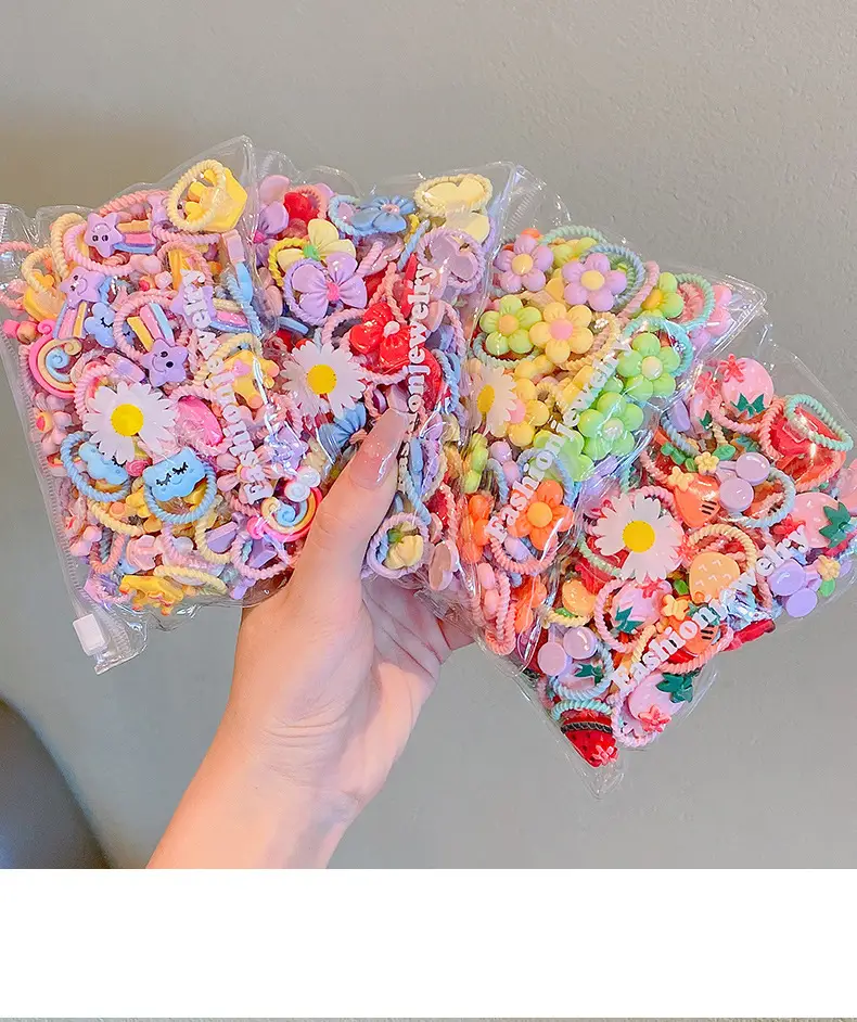 Children's Rubber Hair Bands Flower Design for Girls — feature 7