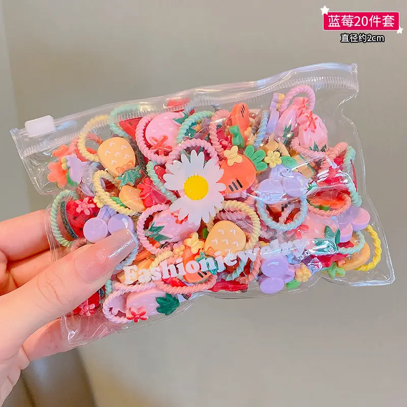 Children's Rubber Hair Bands Flower Design for Girls