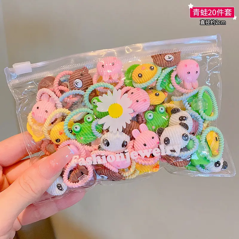Children's Rubber Hair Bands Flower Design for Girls