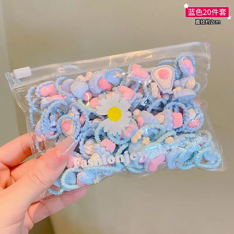 Children's Rubber Hair Bands Flower Design for Girls