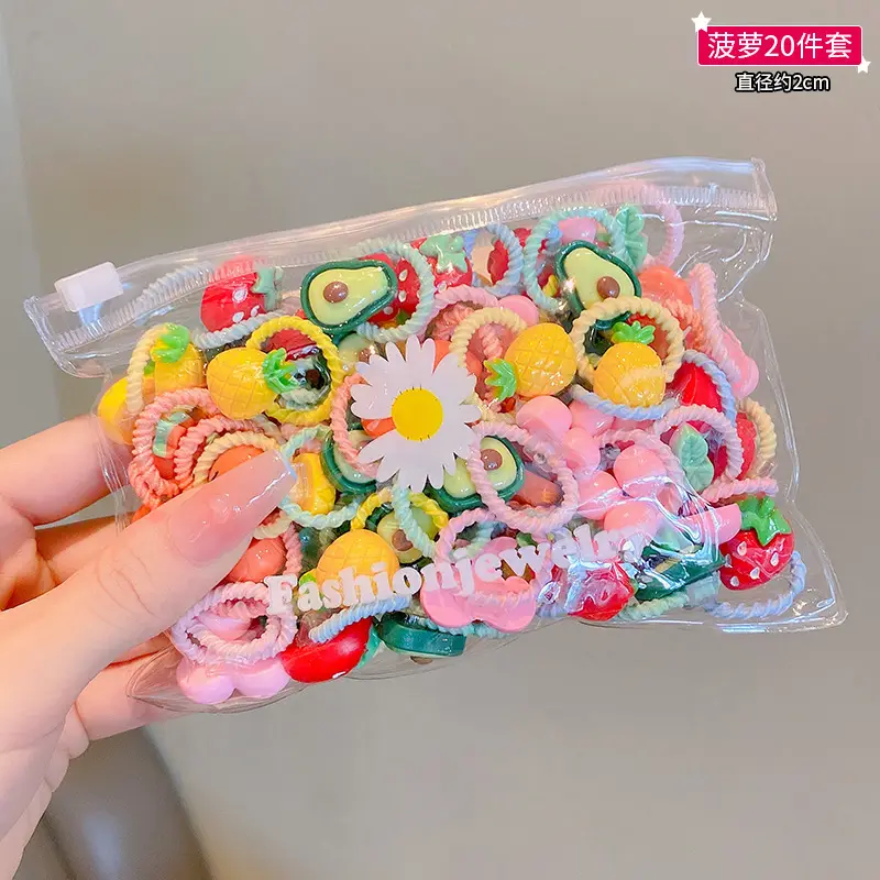 Children's Rubber Hair Bands Flower Design for Girls