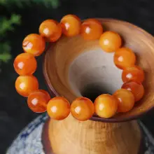 Fuyun Yellow Amber Beads 108 Bracelet for Men Women — feature 16