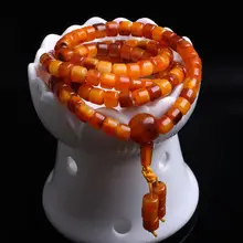 Fuyun Yellow Amber Beads 108 Bracelet for Men Women — feature 5