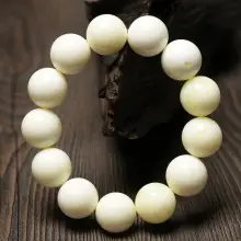 Fuyun Yellow Amber Beads 108 Bracelet for Men Women — feature 6