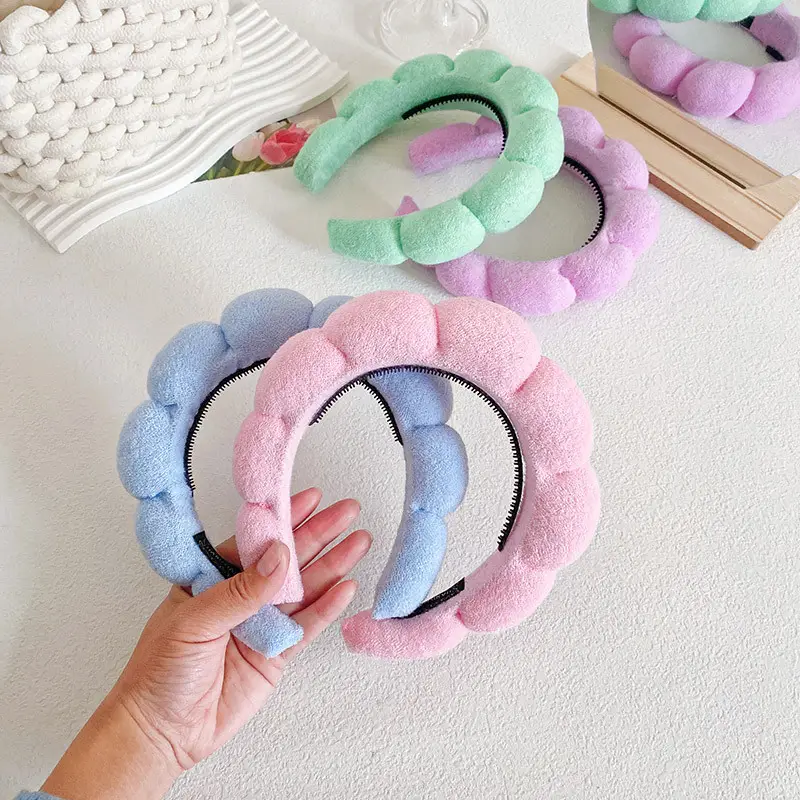 Twist Sponge Headband for Women Travel Makeup Cloud - Image 9