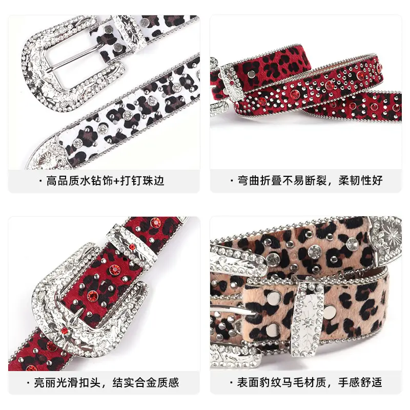 Cross-border Punk Rhinestone Belt for Men Women - Image 7