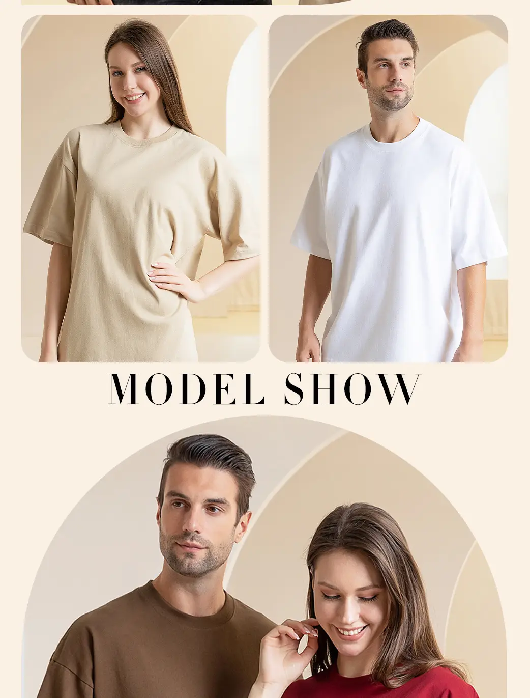 300g Heavy Cotton Oversize T-Shirt White — feature 12
