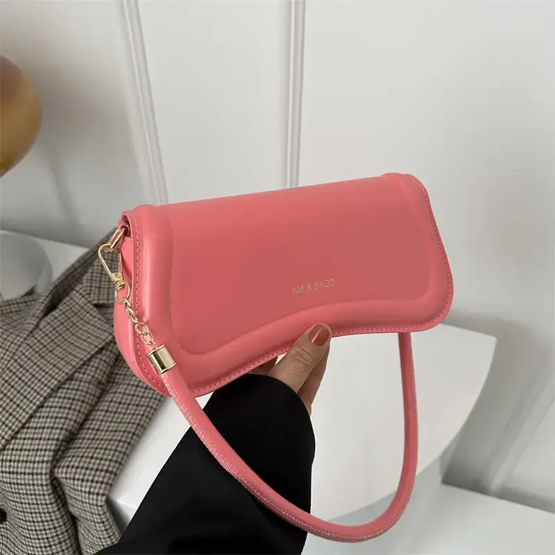 Pink Casual Shoulder Bag for Women 2023 Winter - Image 7