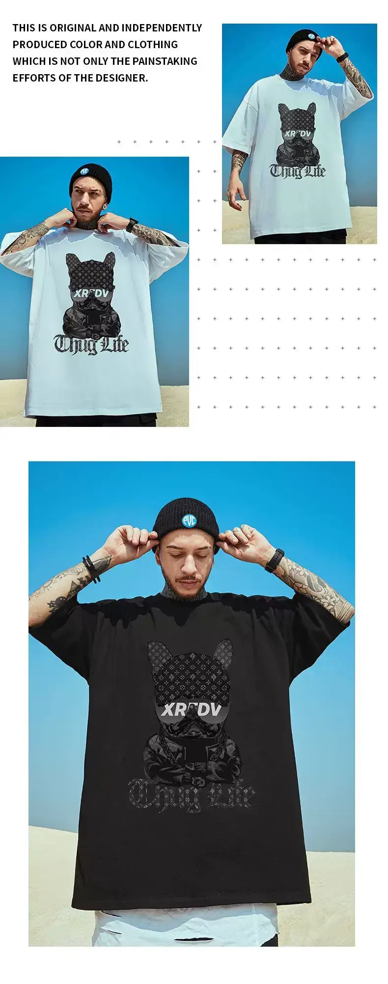 Oversize Cartoon T-Shirt Men White Half Sleeve — feature 20