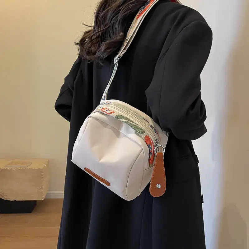 Women's Orange Crossbody Bag with Strap - Image 6