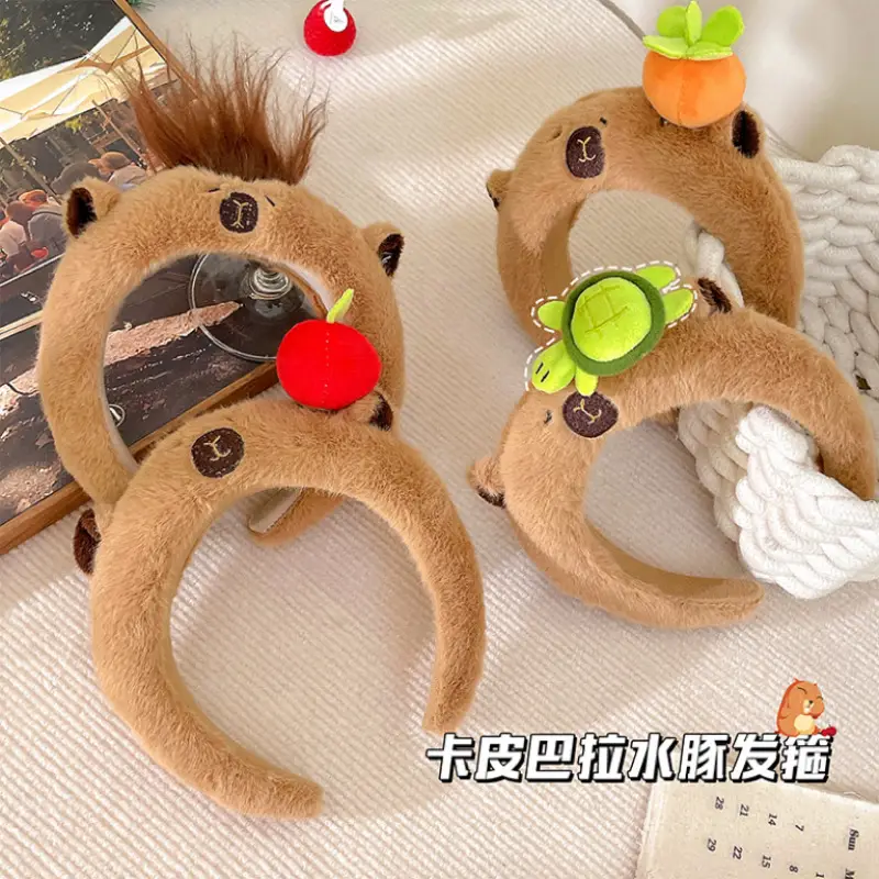 Cute Plush Skull Top Headband for Girls