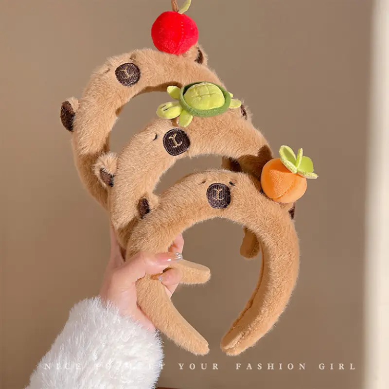 Cute Plush Skull Top Headband for Girls