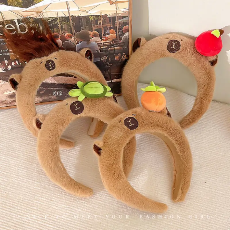 Cute Plush Skull Top Headband for Girls