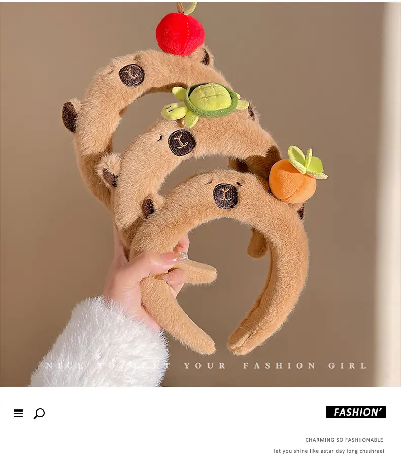 Cute Plush Skull Top Headband for Girls — feature 5