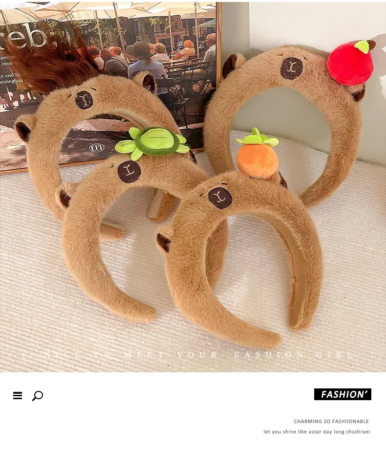 Cute Plush Skull Top Headband for Girls — feature 6