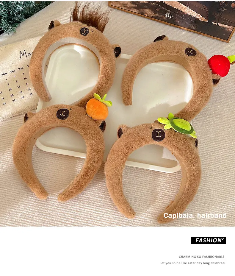 Cute Plush Skull Top Headband for Girls — feature 7