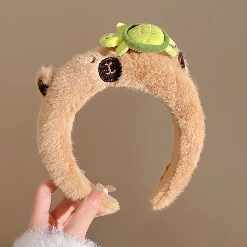 Cute Plush Skull Top Headband for Girls