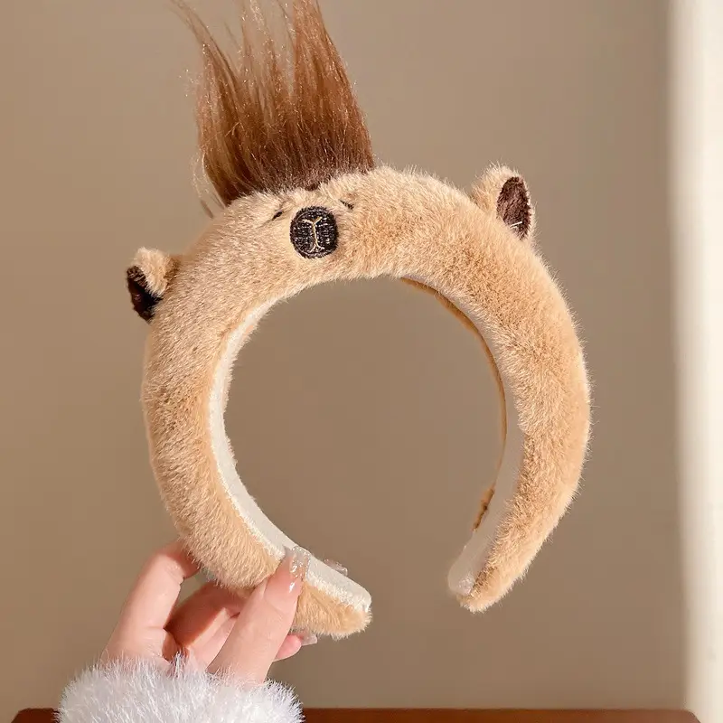 Cute Plush Skull Top Headband for Girls