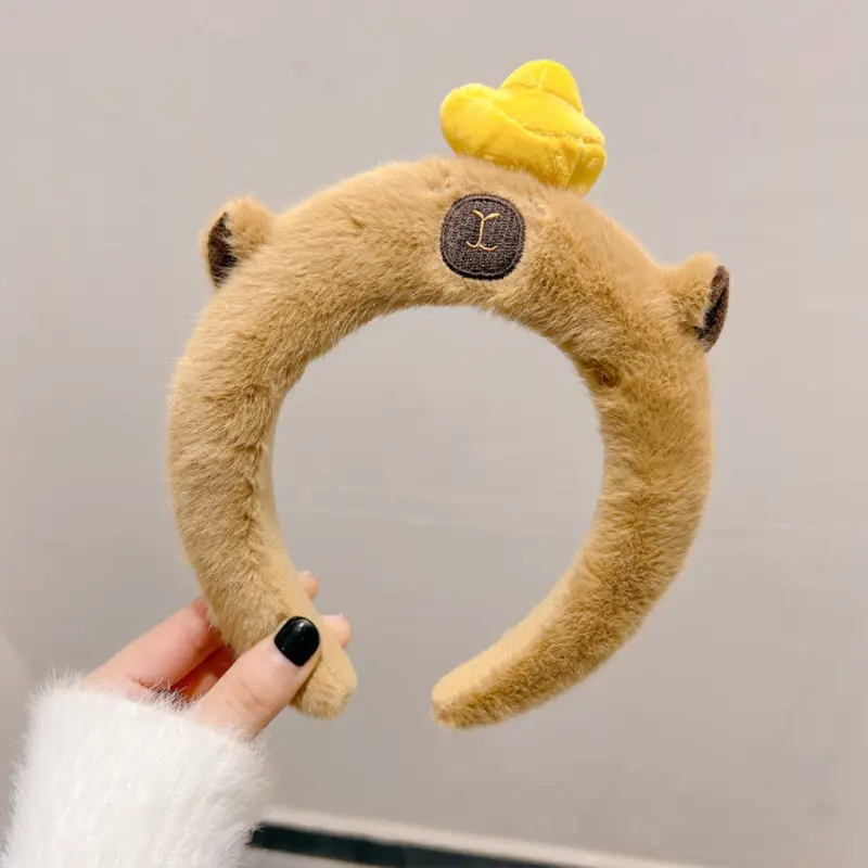Cute Plush Skull Top Headband for Girls