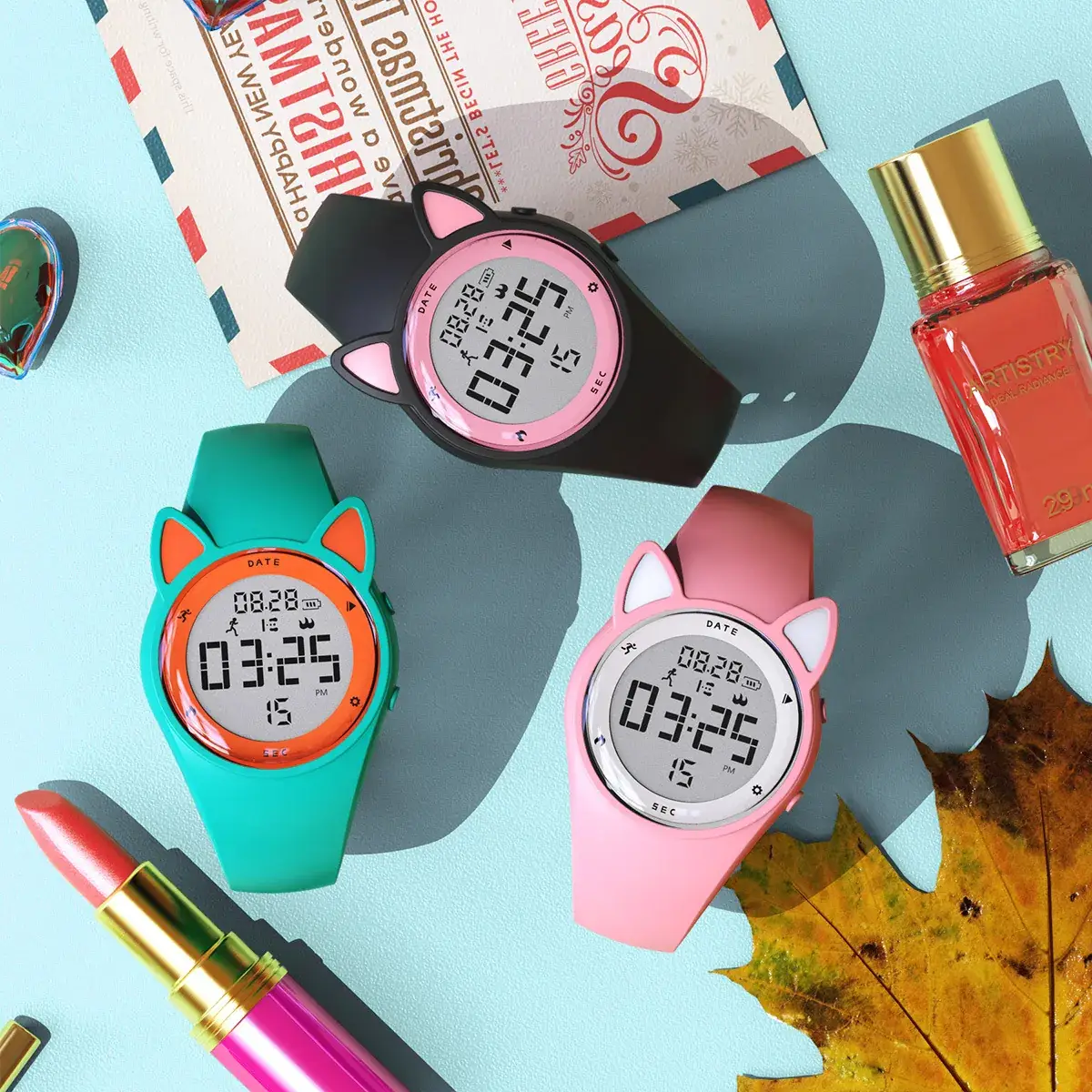 Kids Sports Vibration Alarm Clock Bracelet Waterproof T15