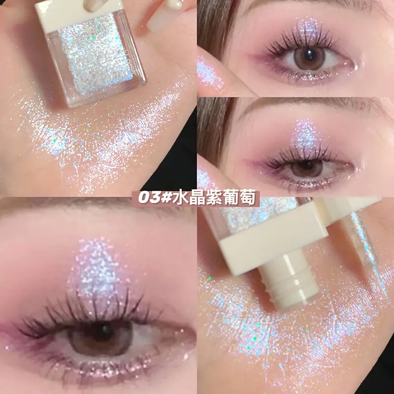 Liquid Crystal Glitter Eye Shadow Highlighter Set - Image 3